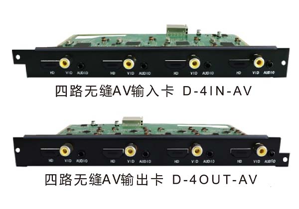 四路無縫AV輸入/輸出卡 D-4IN-AV/ D-4OUT-AV